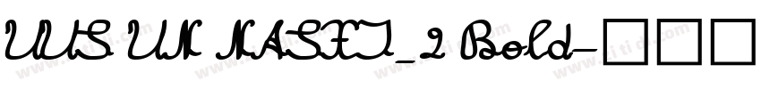 UUS UN NASXI_2 Bold字体转换